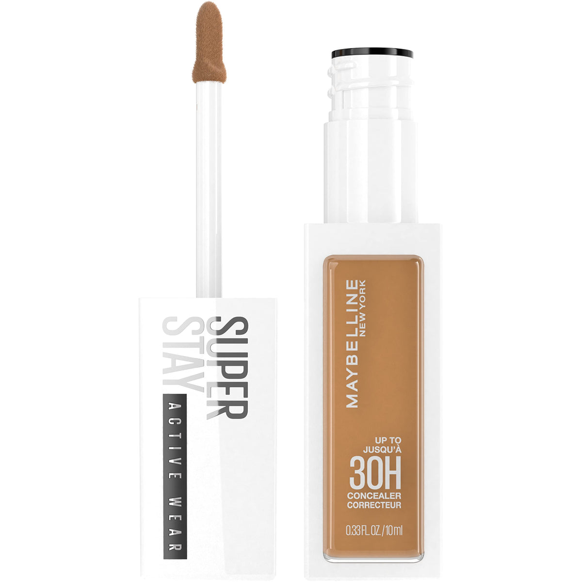 Maybelline Super Stay Liquid Concealer, Full Coverage, 30Hr Wear, Oil-Free, Shade 50, 0.33