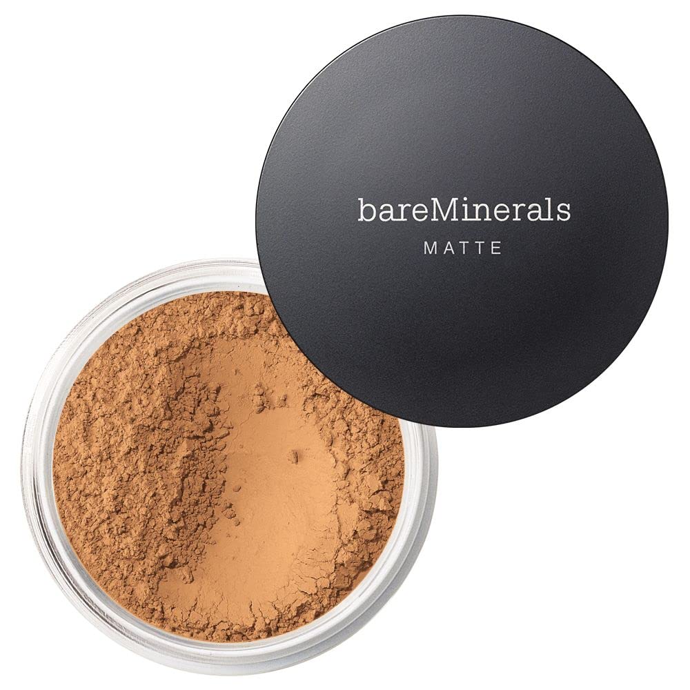 bareMinerals Original Matte Loose Mineral Foundation SPF 15, Vegan, 22 Warm Tan, 0.21 oz