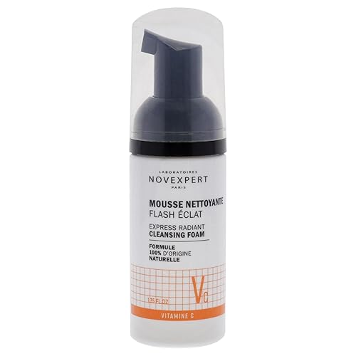 Novexpert Radiant Cleansing Foam - Vitamin C Face Wash, Vegan Skincare - 1.35 Oz