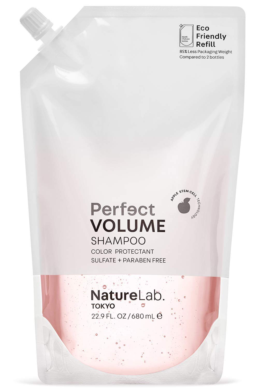 Naturelab. Tokyo Perfect Volume Shampoo Refill Pouch - 22.9 Fl Oz, Hair Volumizer For Fine Hair