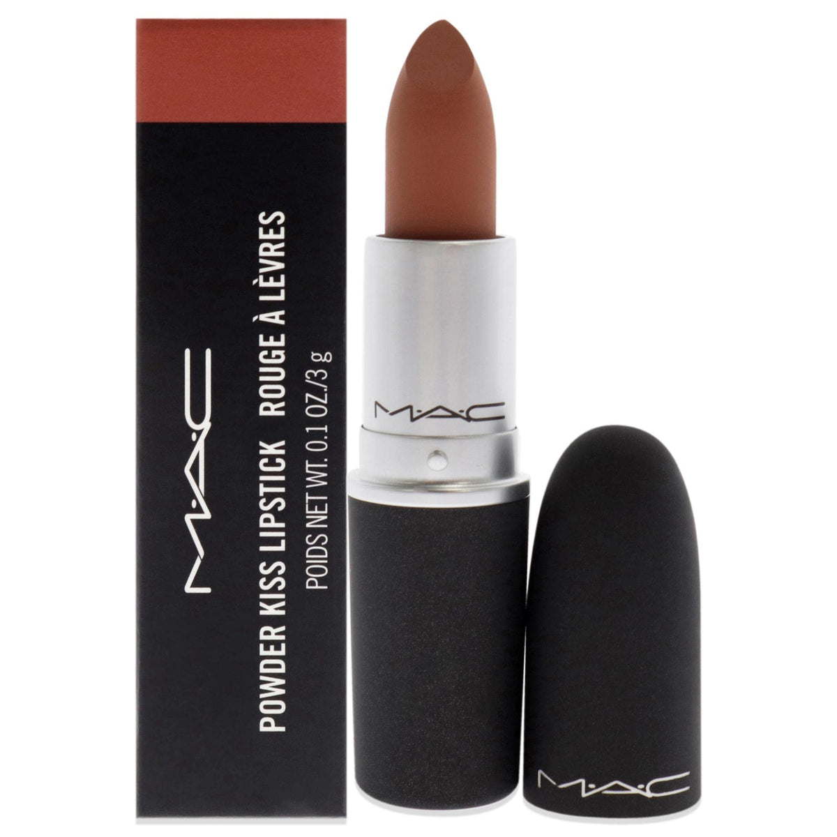 Mac Powder Kiss Lipstick - Impulsive Cranberry, 0.1 Oz, Hydrating Lip Color For Women