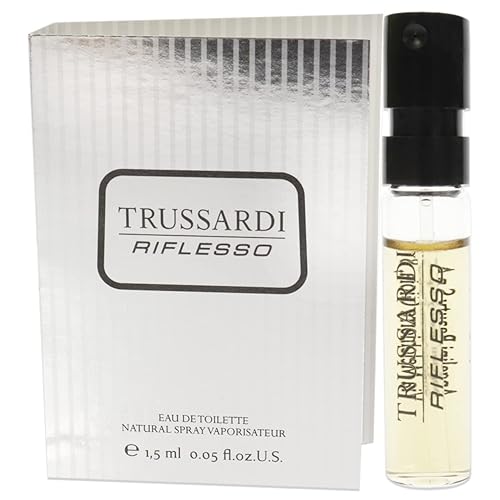 Trussardi Riflesso Men EDT Vial On Card (Mini) 1.5 ml - Elegant Fragrance for Men, Perfect for Travel and Sampling