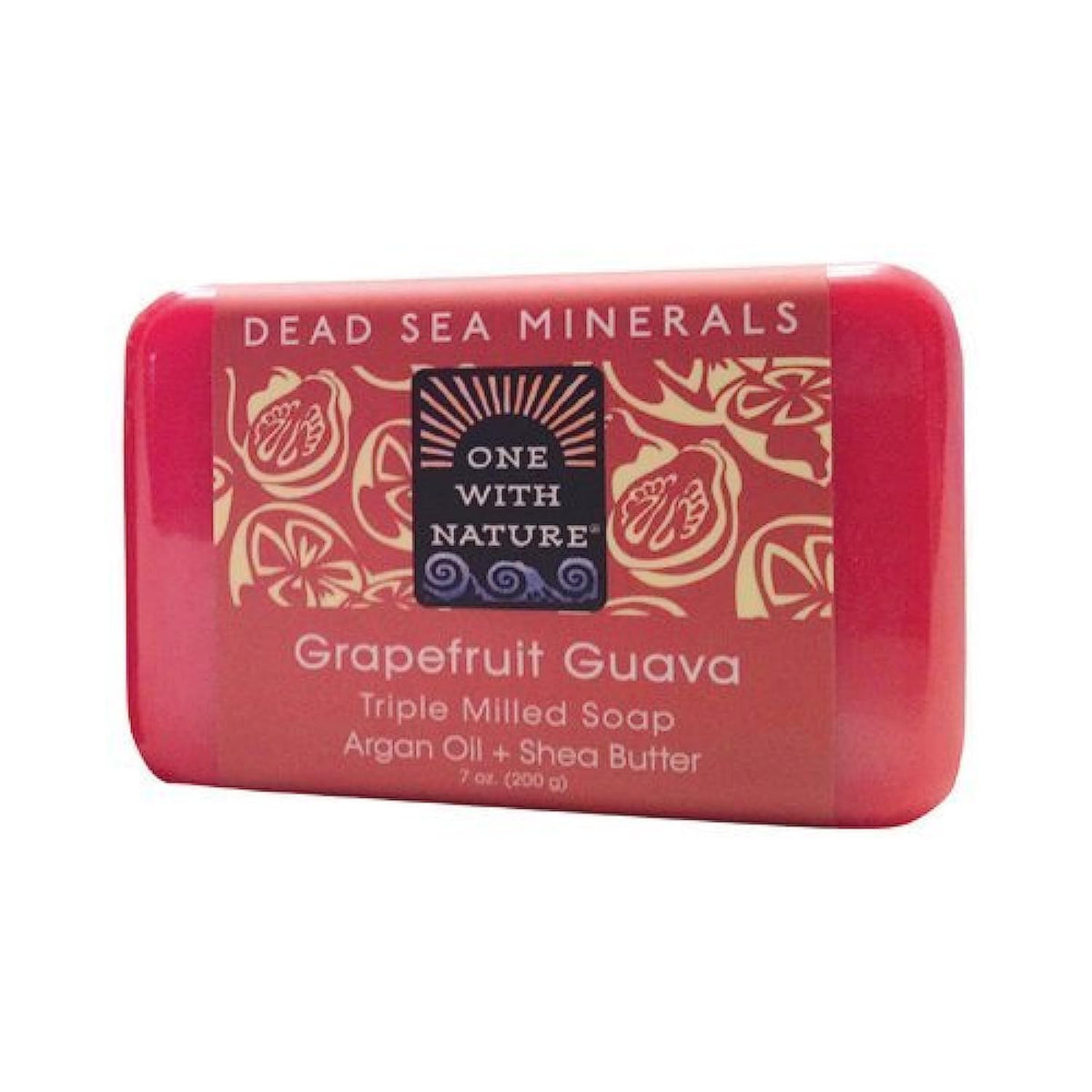 One With Nature Grapefruit Guava Bath Soap - 7 Ounce, Nourishing And Refreshing Cleanser