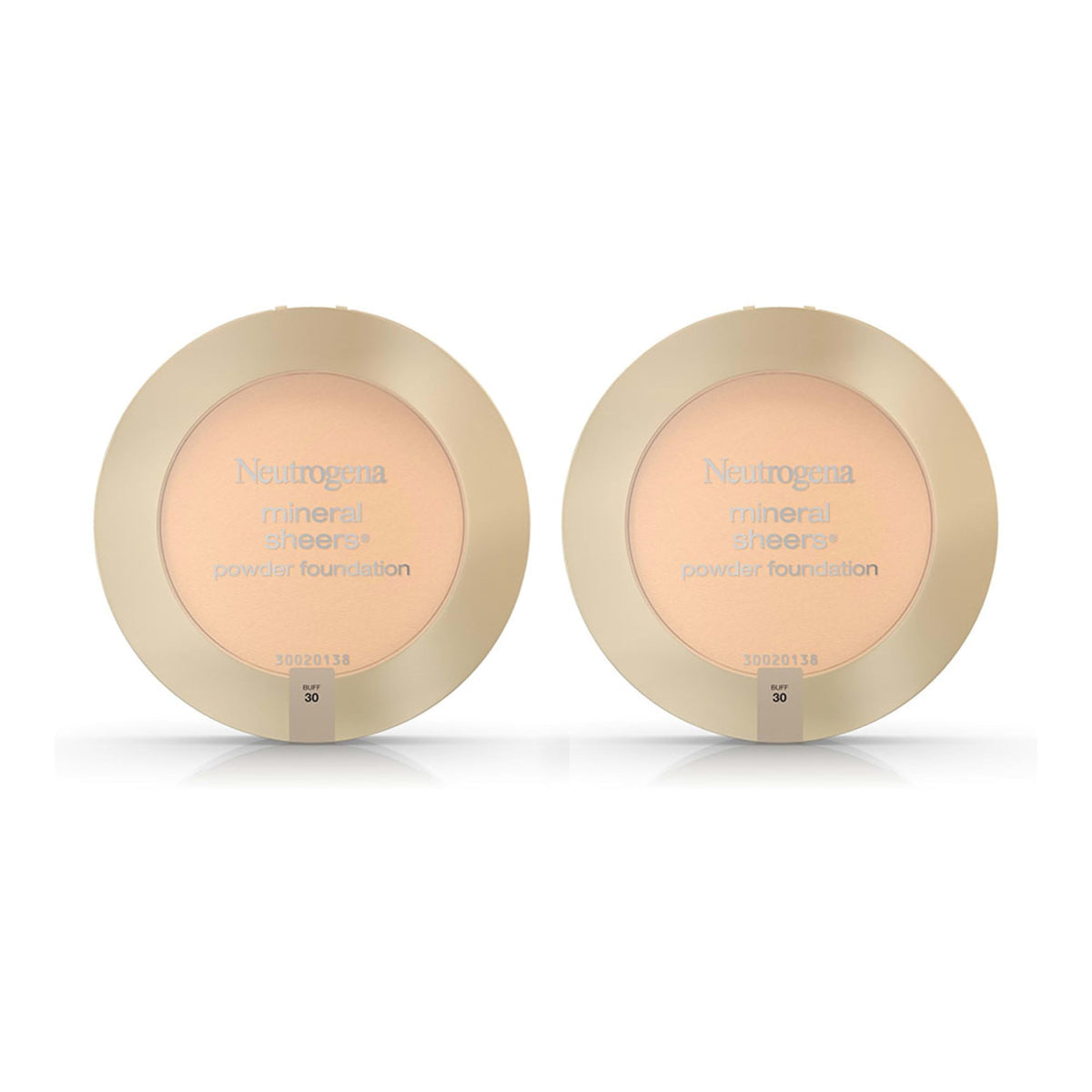 Neutrogena Mineral Sheers Compact Powder Foundation, Oil-Free, Fragrance-Free, Buff 30, 0.34 Oz