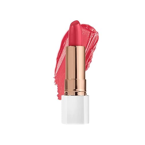 FLOWER BEAUTY Petal Pout Lipstick - Hibis Kiss Matte, Cruelty-Free, Highly Pigmented, 0.