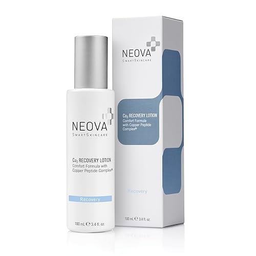 Neova Cu3 Recovery Lotion With Copper Peptide - Soothing & Hydrating Skincare, 3.4 Fl Oz