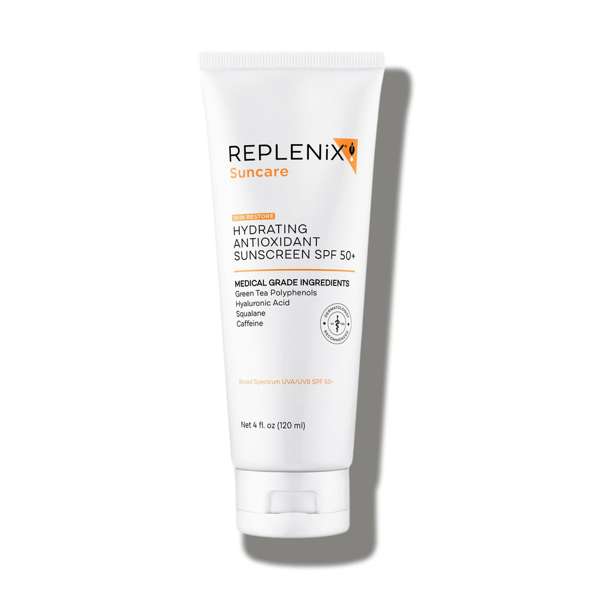 Replenix Spf 50+ Tinted Mineral Sunscreen, Oil-Free, 4 Fl Oz, Beige, Dermatologist-Developed