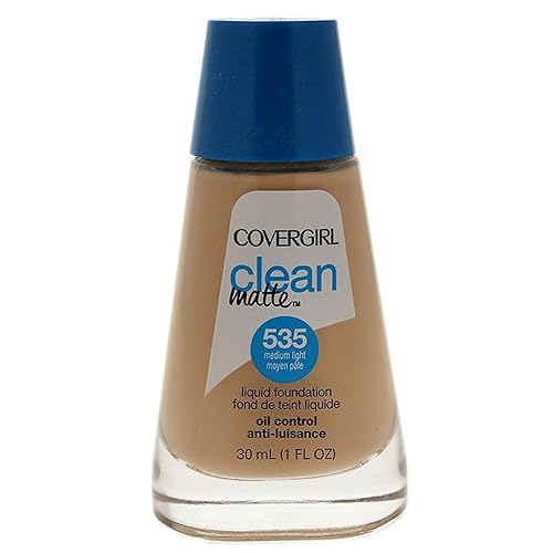 Covergirl Clean Oil Control Liquid Makeup, Medium Light 535, 2-Pack, 1 Fl Oz Each