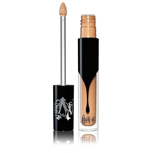 Kat Von D Lock-It Concealer Crème 25 Medium - Warm Undertone, 0.02 Oz, Full Coverage