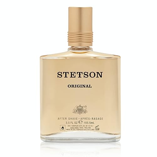 Stetson Original Aftershave Splash For Men - Earthy Woody Aroma, 3.5 Fl Oz