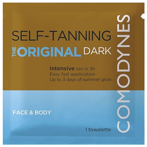 Comodynes Self-Tanning Towels - Intensive Bronzing For Face & Body - 24 Individually Wrapped Towelettes