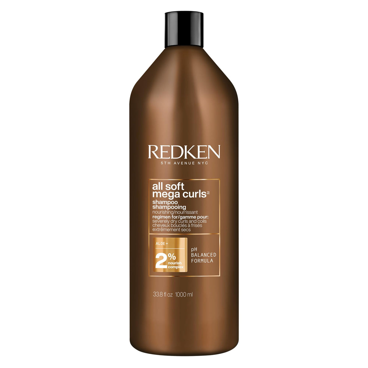 Redken All Soft Mega Curls Shampoo For Curly Hair | Sulfate Free | 33.8 Fl Oz