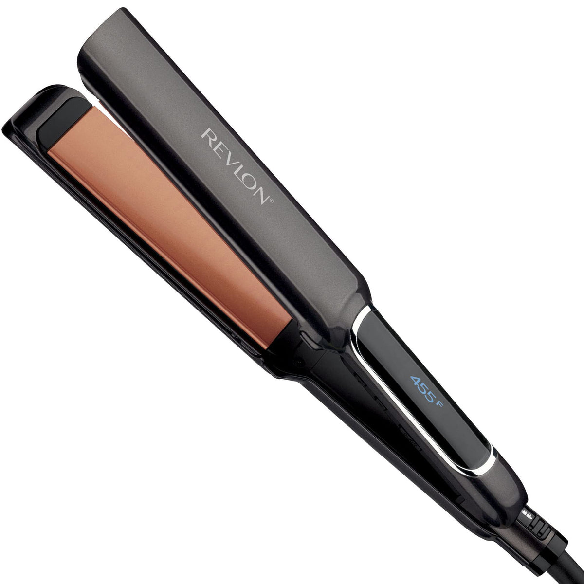 Revlon Copper Smooth 1-1/2&quot; Hair Flat Iron | Fast Frizz Control & Shiny Styles