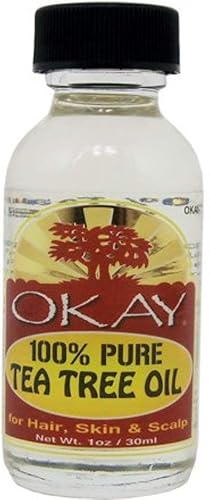 Okay 100% Pure Tea Tree Oil - 1 Oz (Pack Of 2) - Natural Skin Care Essential