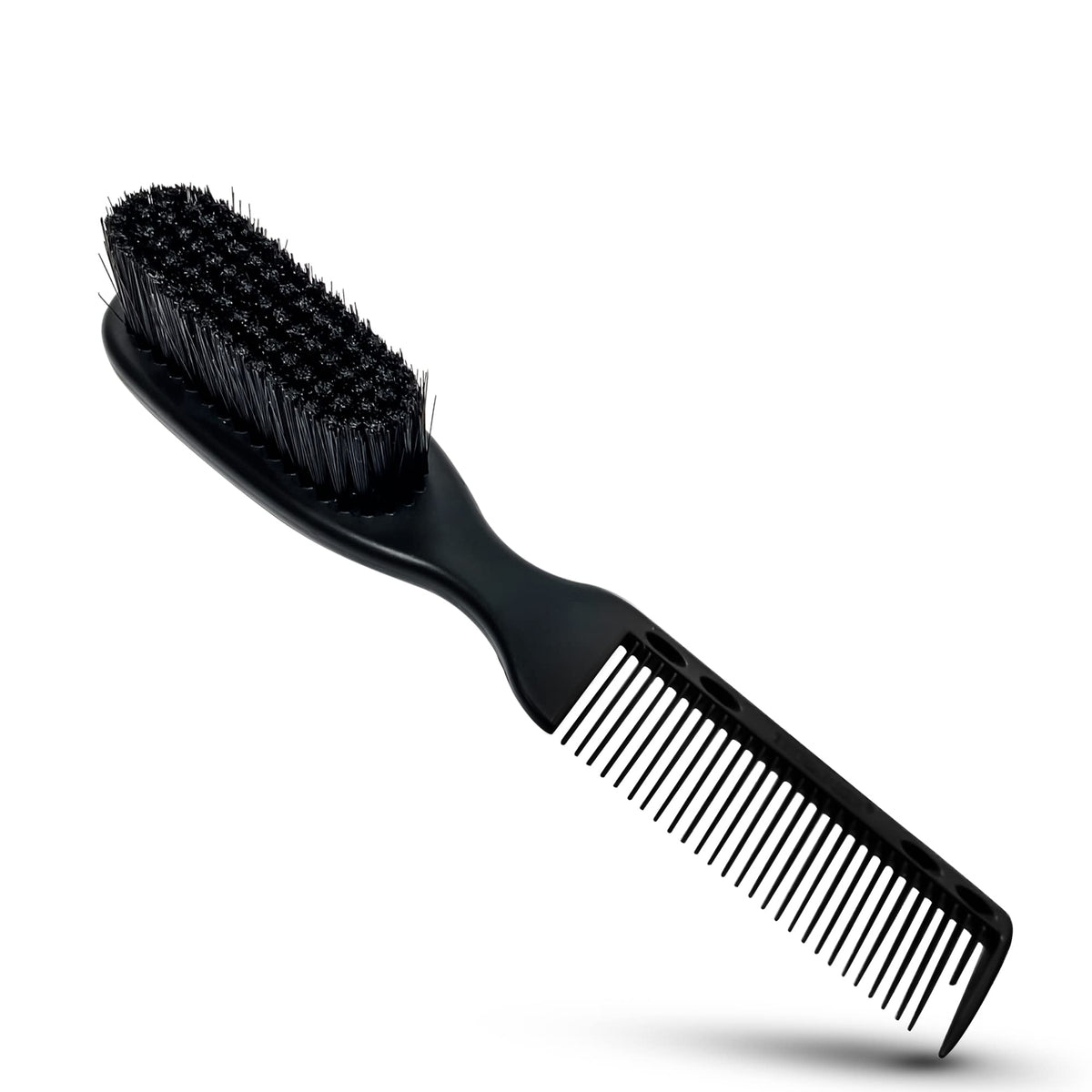 TRU BARBER Pro Fading Brush - Premium Barber Fade & Cleaning Brush for Clippers & Beards