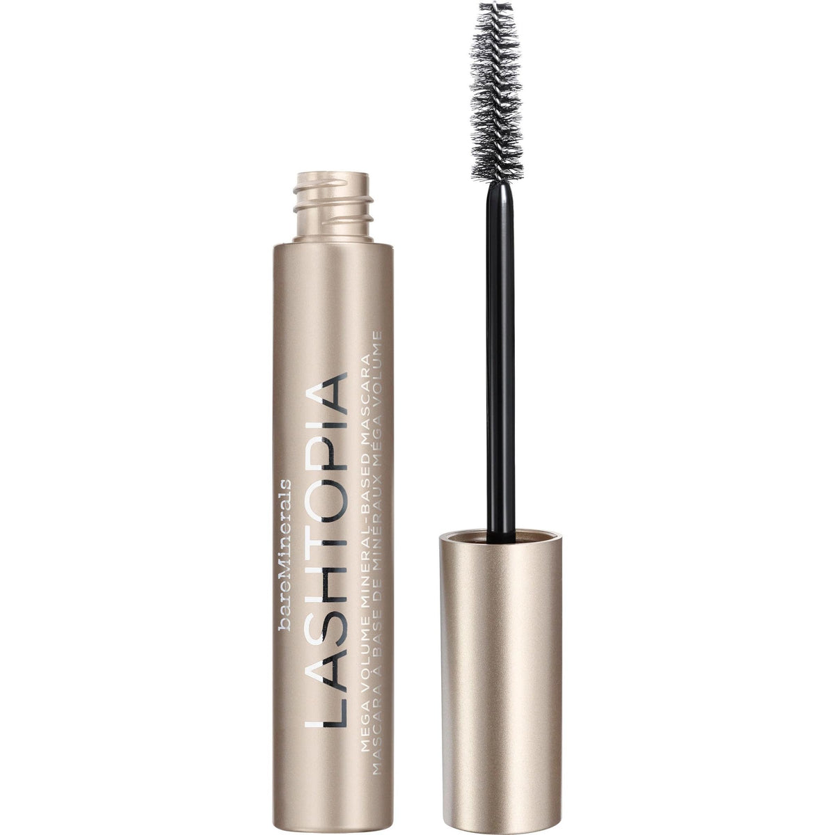 Bareminerals Lashtopia Mega Volume Black Mascara - Vegan, Smudge & Clump-Resistant, 1 Fl Oz