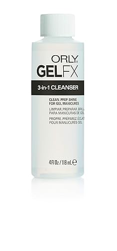 Orly Gel Fx 3-In-1 Cleanser - 4 Fl Oz, Nail Prep & Sanitizer, Salon Quality