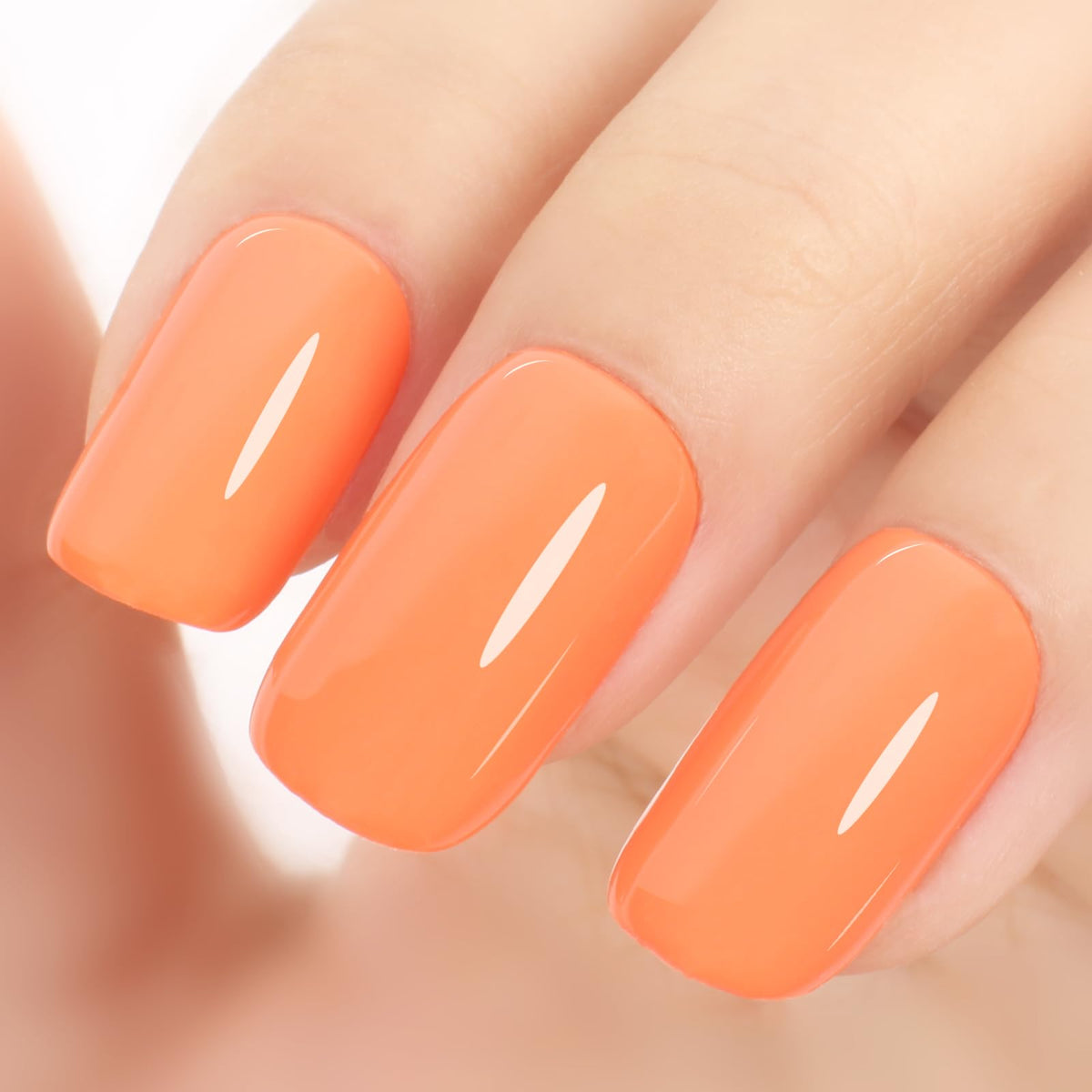 Tutuyu Pumpkin Orange Gel Nail Polish 0.51 Fl Oz - Soak Off Uv Manicure For Diy Nail Art