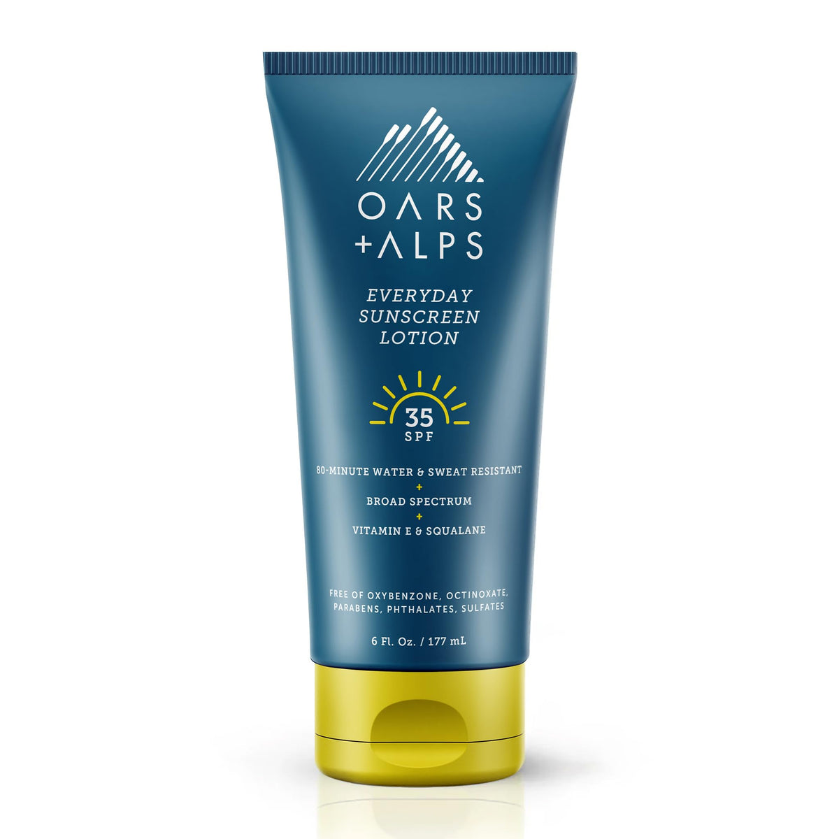 Oars + Alps Spf 35 Sunscreen Body Lotion, Aloe & Vitamin E, Water Resistant, 6 Fl Oz