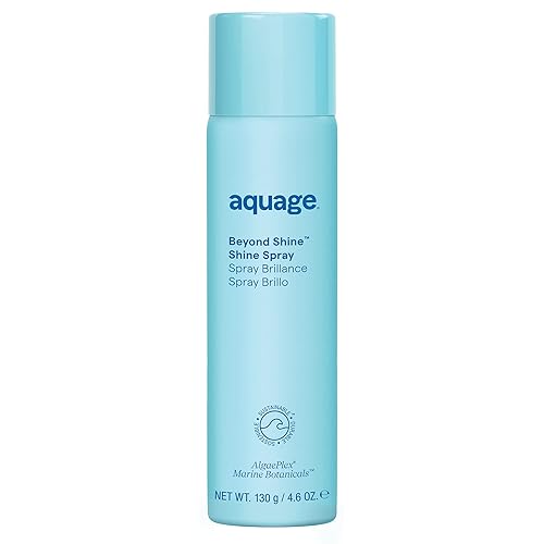 Aquage Beyond Shine Fine-Mist Glossing Spray - Silkening Thermal-Pressing For Curly Texture, 4.6 Oz