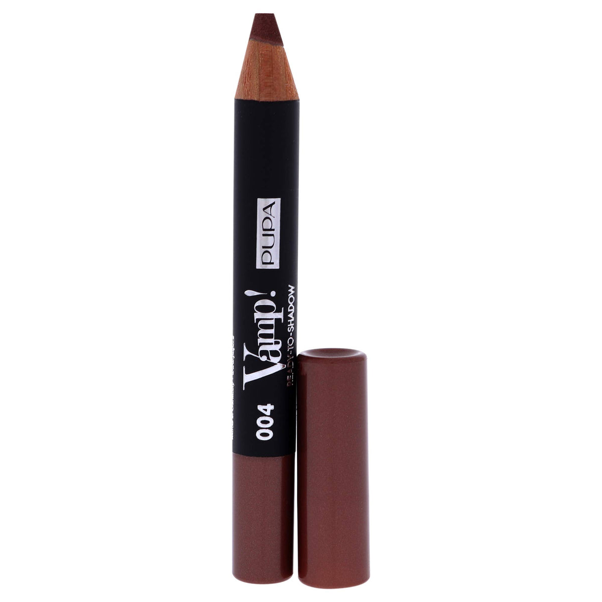 Pupa Milano Vamp Ready To Shadow 004 Hot Copper  Creamy  Pigmented Powder Shadow Stick With Compact Pencil Applicator  Blend 