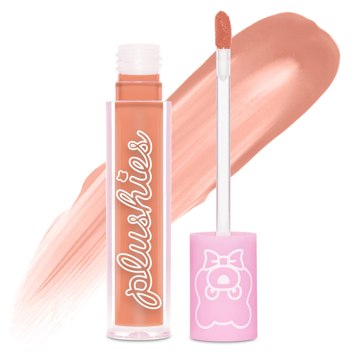 Lime Crime Plushies Lipstick - Melon Smoothie, Long Lasting Peachy Nude, Talc-Free, Blackberry Scent