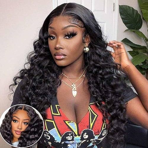 QTHAIR 14A Grade 16&quot; Transparent Lace Closure, 150% Density, Loose Deep Wave, Virgin Human Hair