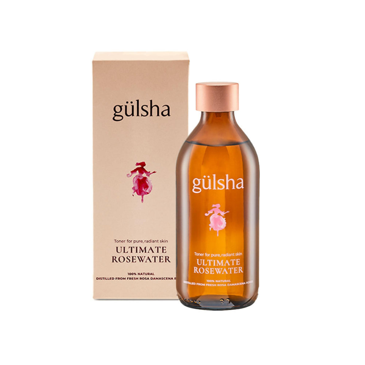 Gülsha Ultimate Rosewater 200Ml - Natural Rosa Damascena, Cleanses, Nourishes, Tones Skin