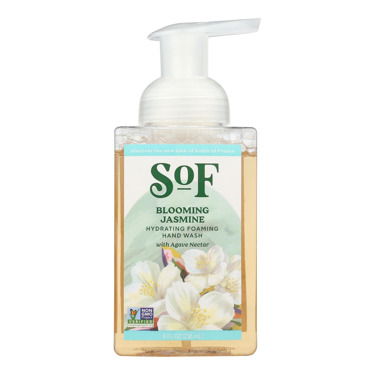 South Of France Hydrating Foaming Hand Wash - Vegan, Non-Gmo, Jasmine, 8 Oz, 3 Pack