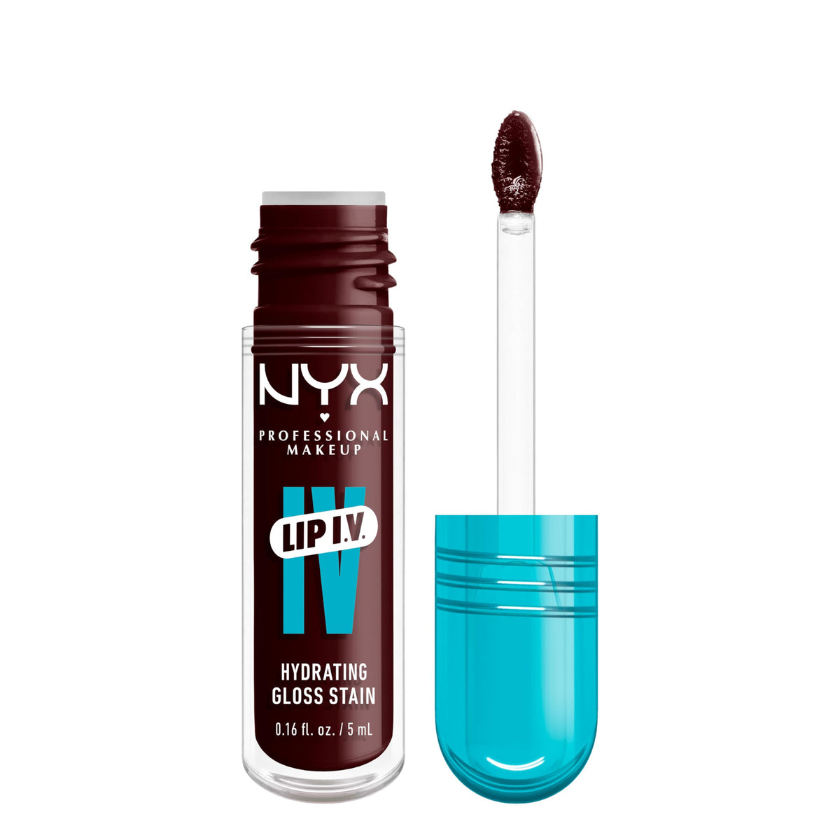 Nyx Professional Makeup Lip Iv Hydrating Gloss Serum - 12Hr Red Lip Stain, Water Bout Wine, 0.