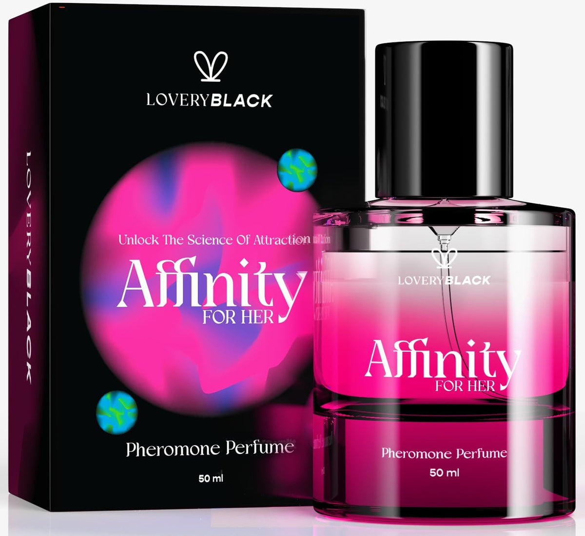 Lovery Affinity For Her Pheromone Perfume – Enhance Attraction & Confidence, 3 Fl Oz