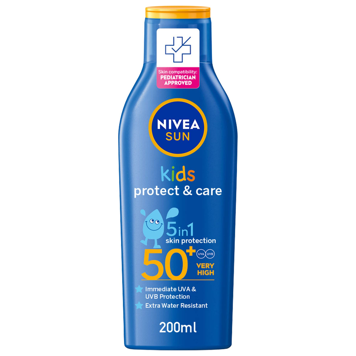 Nivea Sun Kids Moisturizing Lotion Spf 50, 200Ml - Sun Protection For Kids, 6.76 Fl