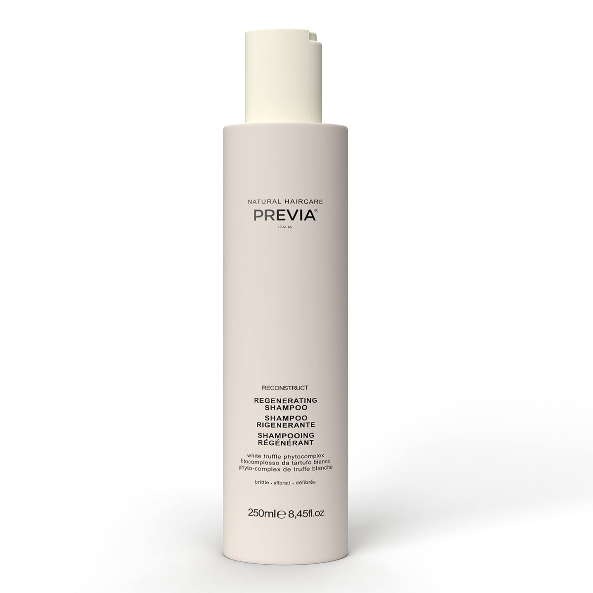 Previa Reconstruct Regenerating Shampoo For Damaged Hair, Vegan & Sulfate Free, 8.45 Oz