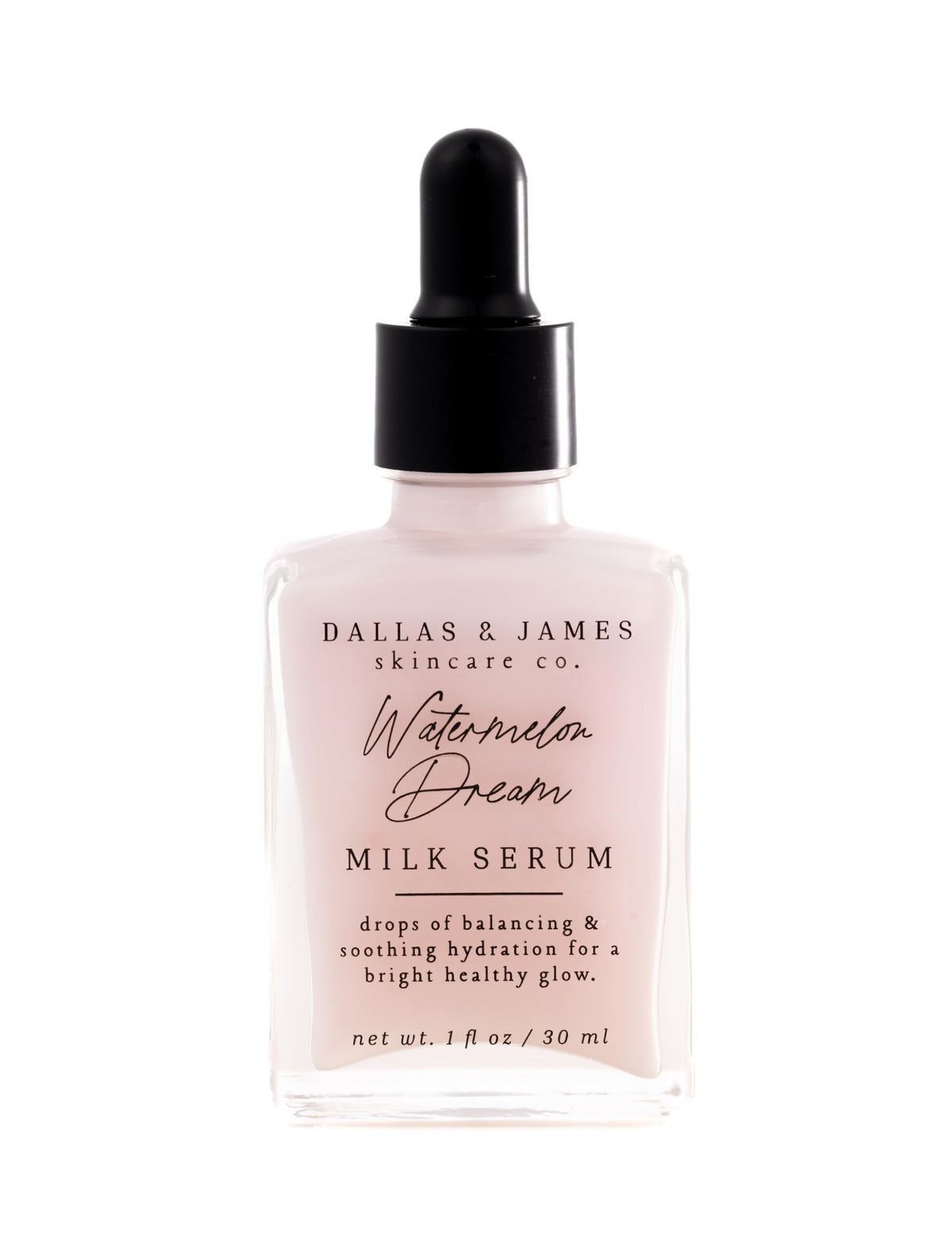 Dallas & James Watermelon Dream Milk Serum - Hydrating & Soothing With Hyaluronic Acid, 1 Fl Oz