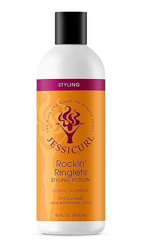 Jessicurl Rockin' Ringlets Styling Potion, 16 Fl Oz - Curl Enhancer for Curly Hair & Frizz Control