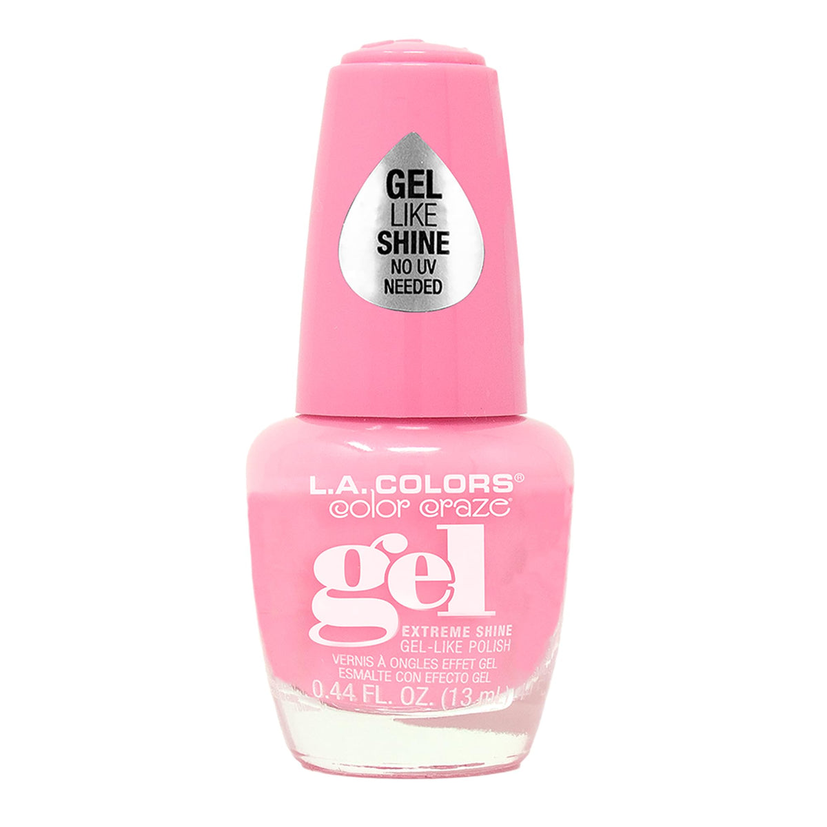 L.A. Colors Creamy Neon Gel Polish, Gossip - 0.14 Fl Oz, Long-Lasting Nail Color