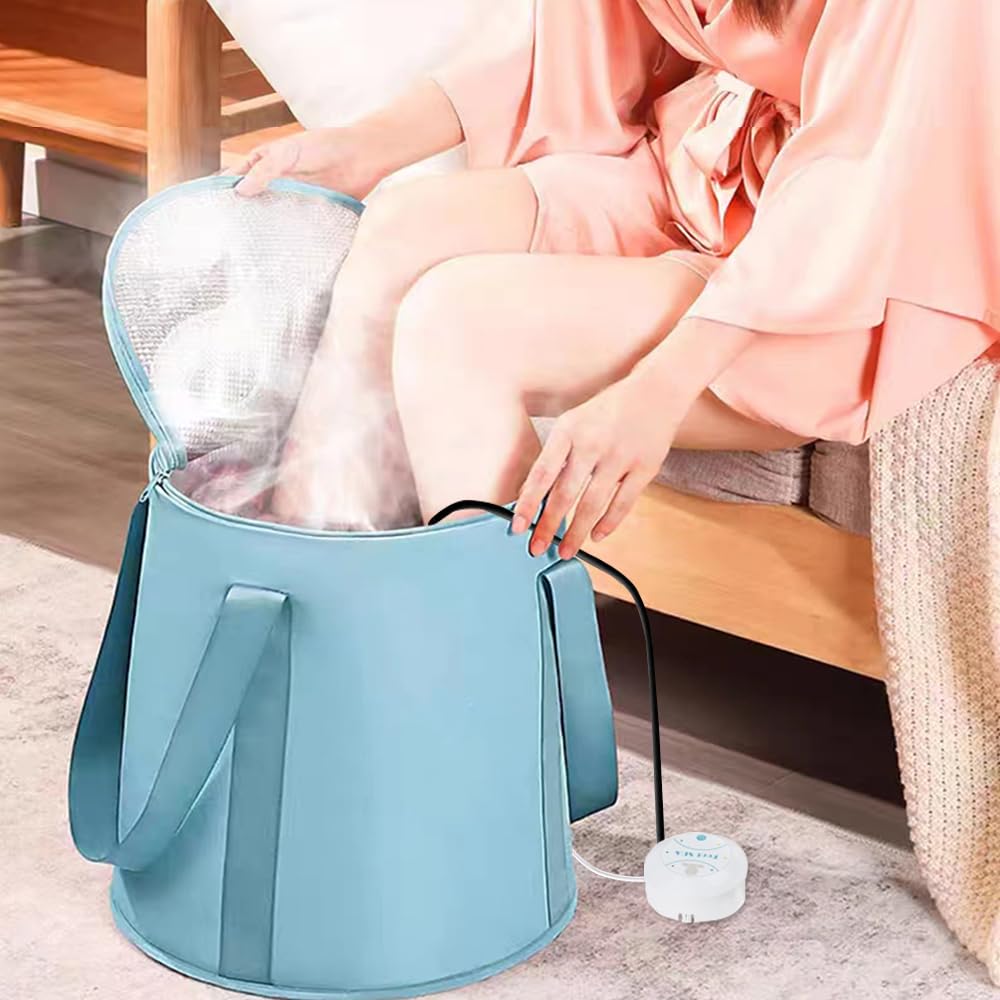 Chomsky Ionic Detox Foot Bath Machine - Portable Spa With Professional Foot Bucket & 10 Liners