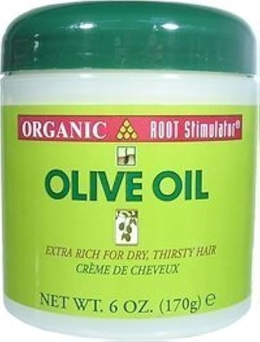 Organic Root Stimulator Olive Oil Hair Creme - Nourishing Moisture For Healthy Hair, 170G