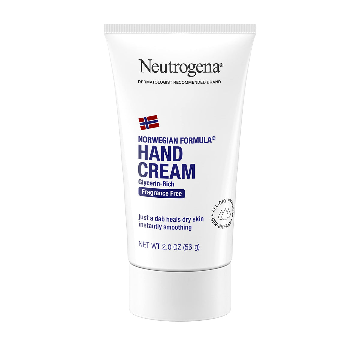 Neutrogena Norwegian Formula Hand Cream, Glycerin, Fragrance-Free, 2 Oz, Pack Of 6