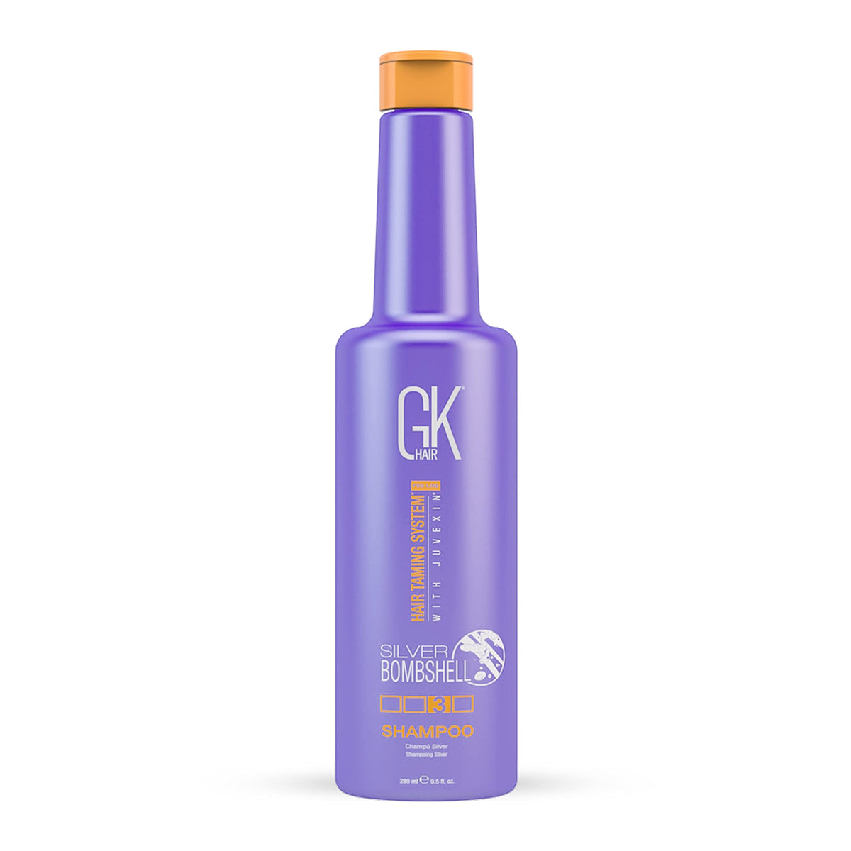 Gk Hair Purple Shampoo For Blonde, Platinum & Gray Hair - 9.5 Fl Oz Moisturizes & Removes Brassiness