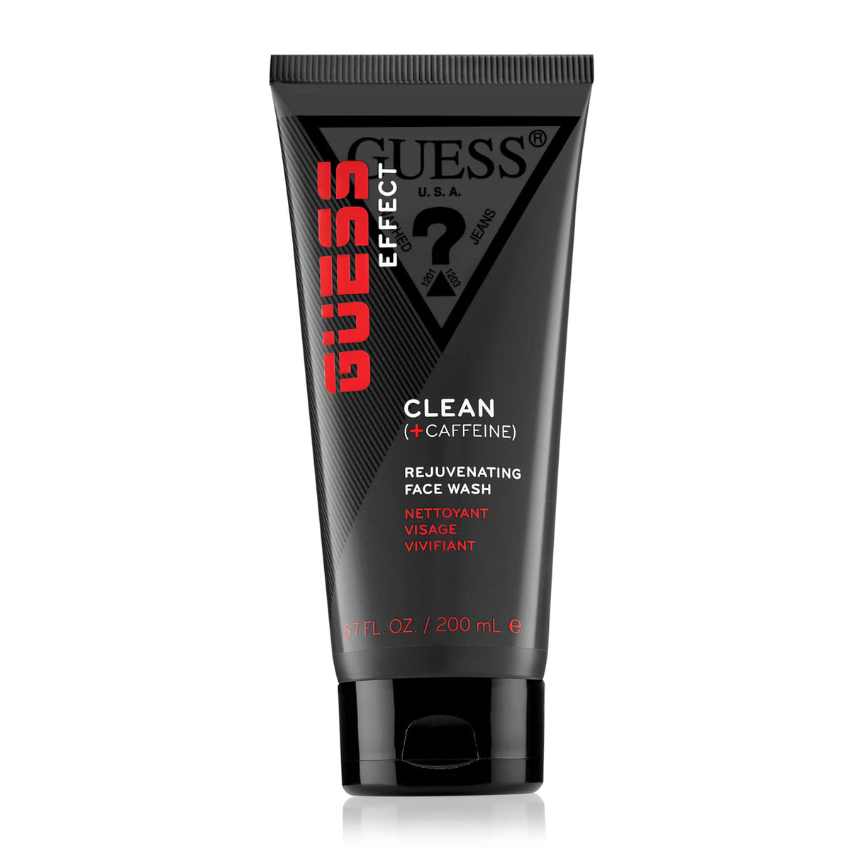 Guess Clean Face Wash With Caffeine For Men, 6.7 Fl Oz - Refreshing Daily Cleanser