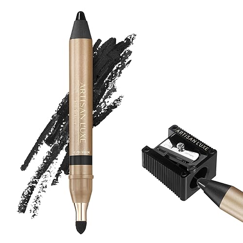 Artisan L'uxe Velvet Jumbo Eyeliner Pencil - Waterproof, Smudge-Proof, Rich Black, 1 Count