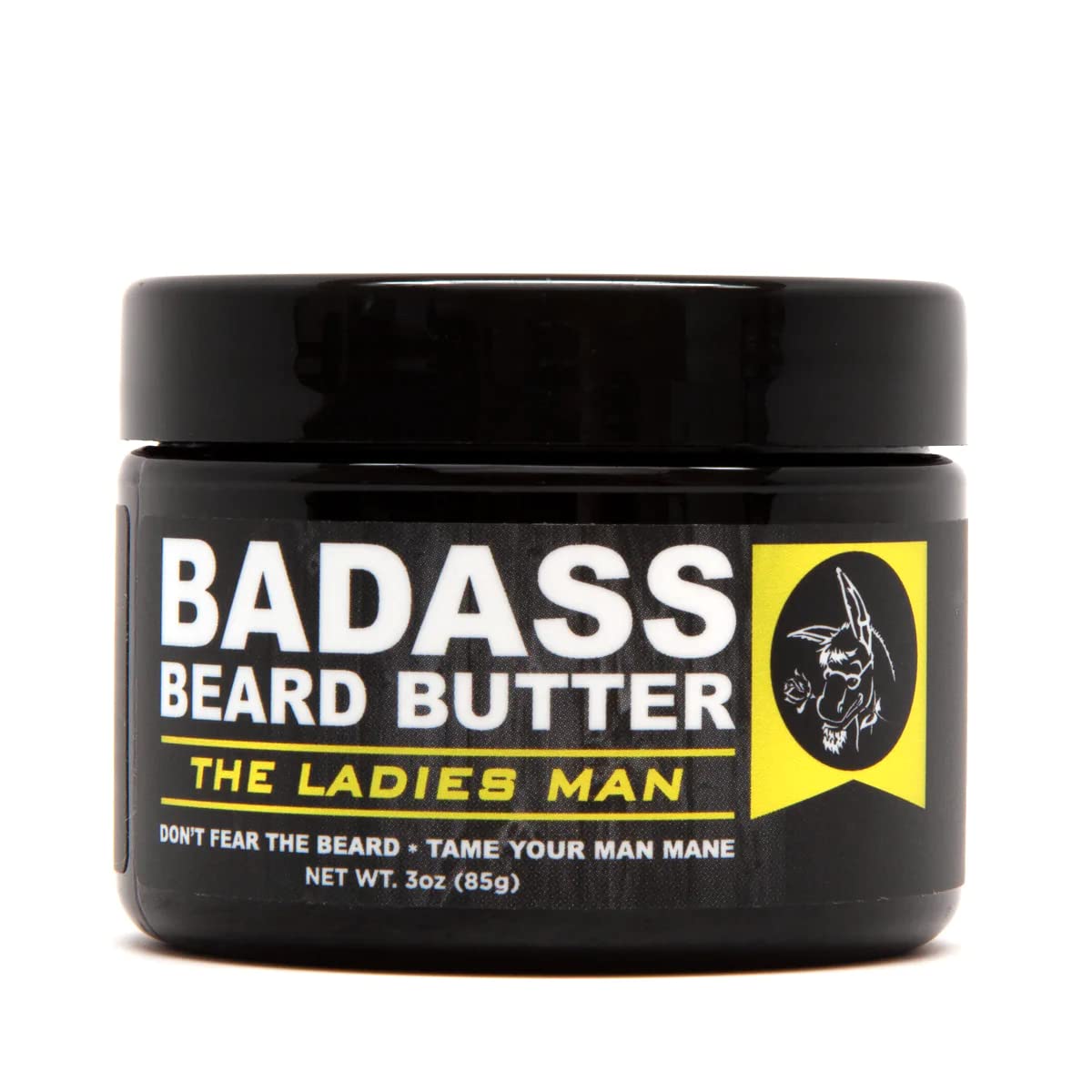 Badass Beard Care Beard Butter For Men - The Ladies Man, 3 Oz - Natural & Soften Beard Care