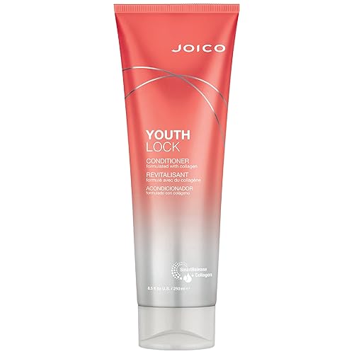 Joico Youthlock Conditioner 8.5 Fl Oz | Collagen-Infused, Frizz Control, Sulfate Free, Shine