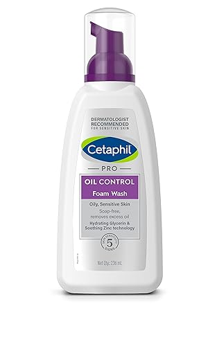 Cetaphil Pro Oil Control Foam Face Wash For Acne & Oily Skin, 8 Fl Oz