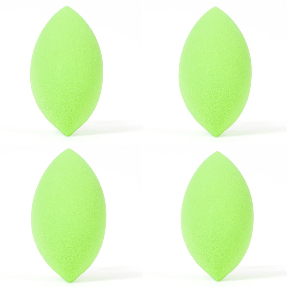 Beauty Junkees Green Oval Makeup Sponge Blender - Latex Free Contour Applicator For Liquid & Powder