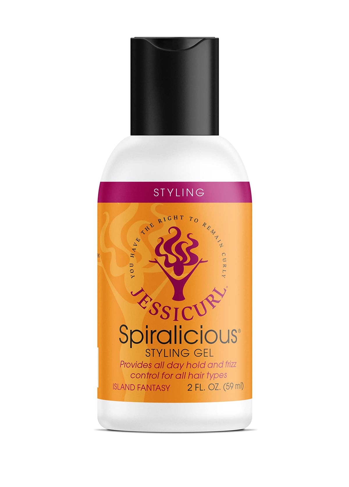 Jessicurl Spiralicious Gel, 2 Fl Oz - Curl Defining Hair Gel for Curly Hair & Frizz Control