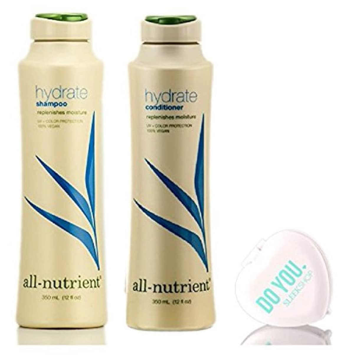 All Nutrient Hydrate Shampoo & Conditioner Duo Set With Sleek Mirror, 12 Oz Each