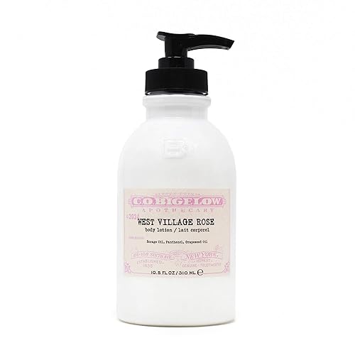 C.O. Bigelow West Village Rose Body Lotion With Borage Oil & Shea Butter, 10.5 Fl Oz