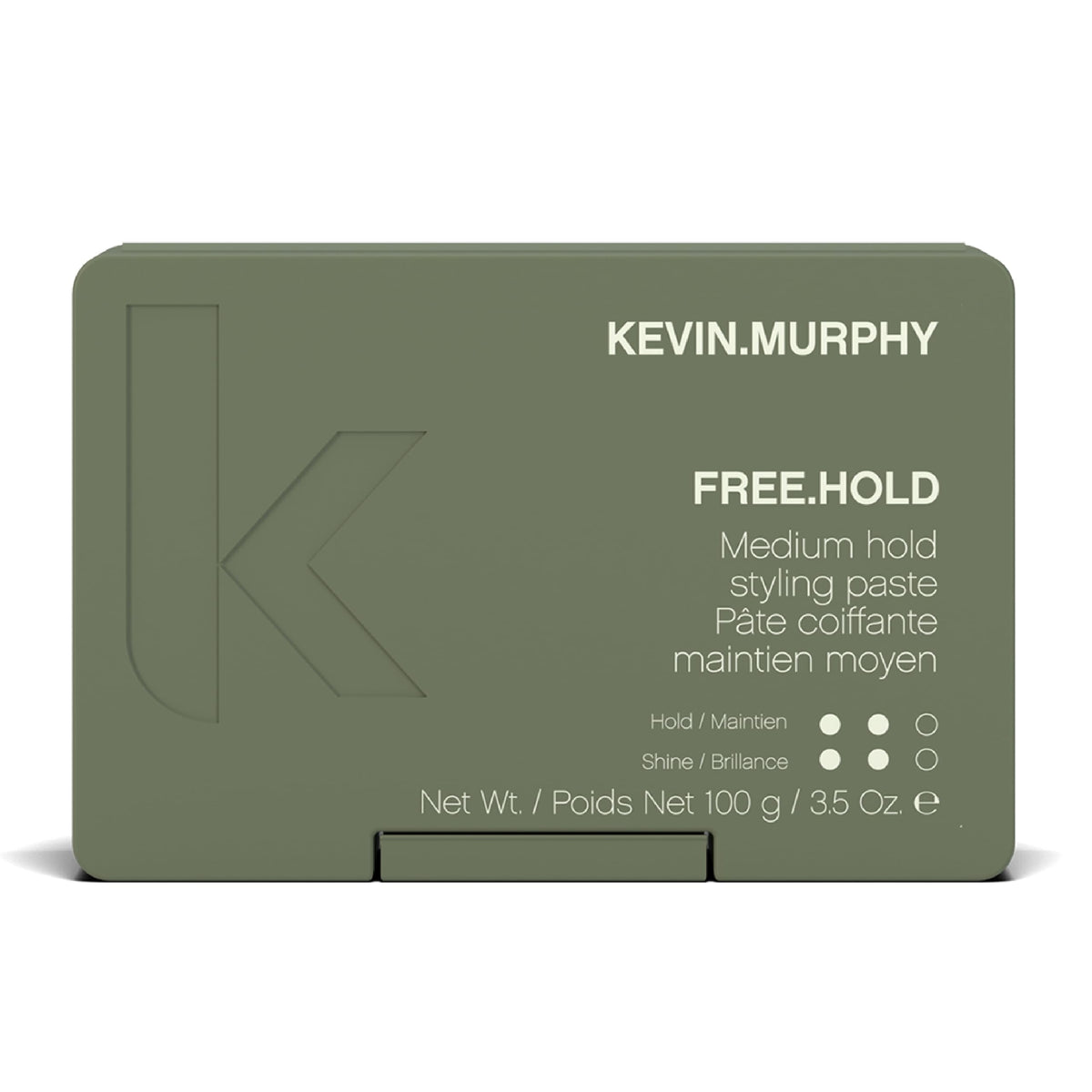 Kevin Murphy Free Hold Medium Hold Styling Paste, 3.5 Oz - Dark Green, New Formula